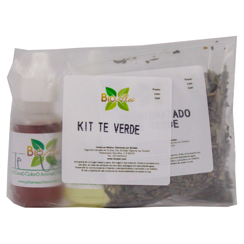 Kit 5 (Extracto, Aroma y Exfoliante de Té Verde)