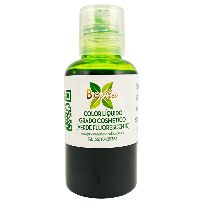 Color Líquido Grado Cosmético Verde Fluorescente